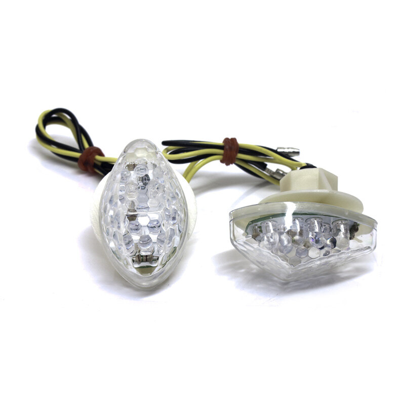 FLASHERS 'FLUSH MOUNT' HONDA CLEAR LENS LED