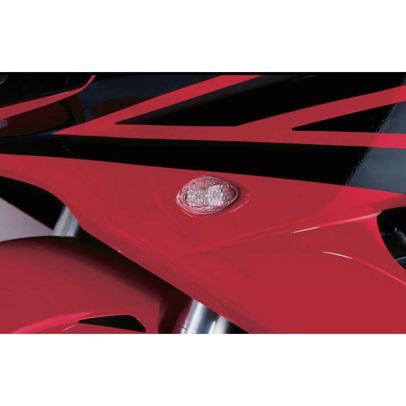 FLASHERS 'FLUSH MOUNT' HONDA CLEAR LENS LED