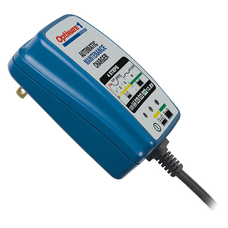 OPTIMATE 1 DUO 4 STEP 12V 0.6A CHARGER+LITHIUM