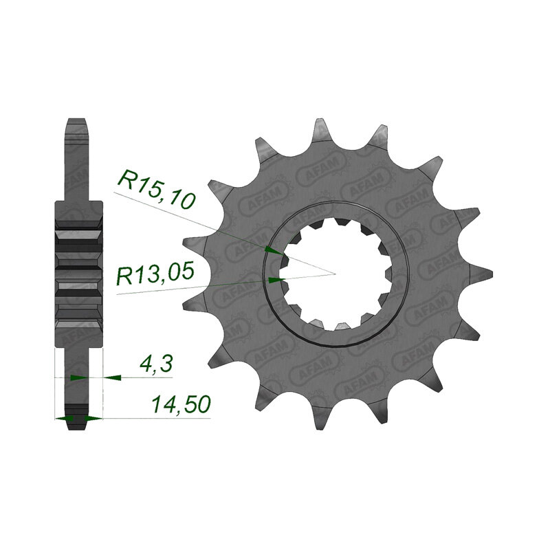 FRONT SPROCKET HON CB1000RA (2018) 20611 15
