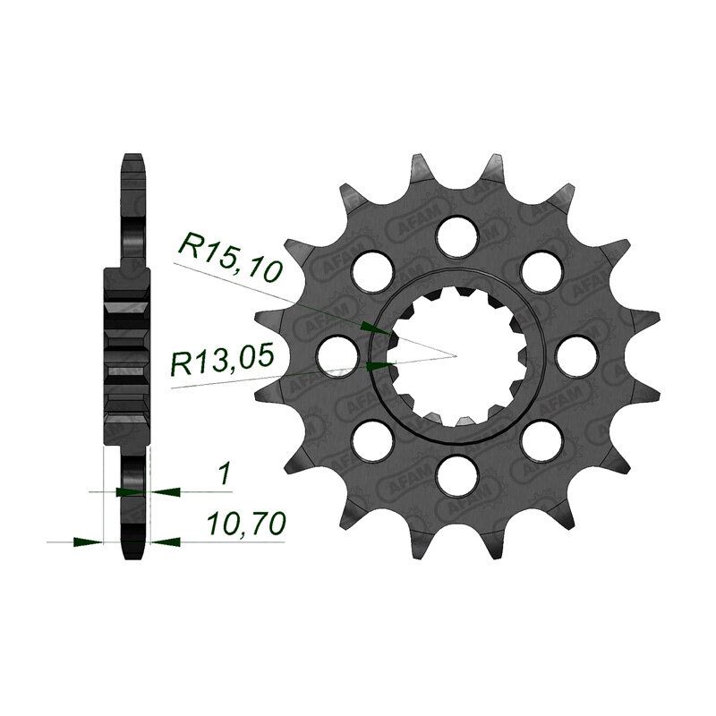 AFAM FR 14T 520 RACING YA.1000 R1.