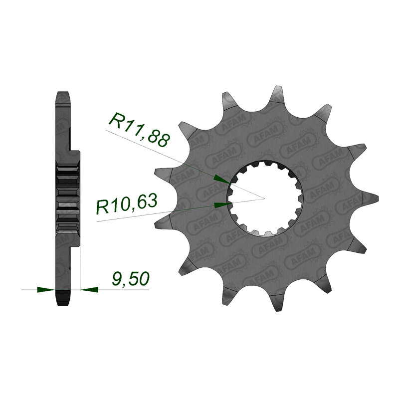 FRONT SPR. SUZ. RMX Z450 10 11 13T
