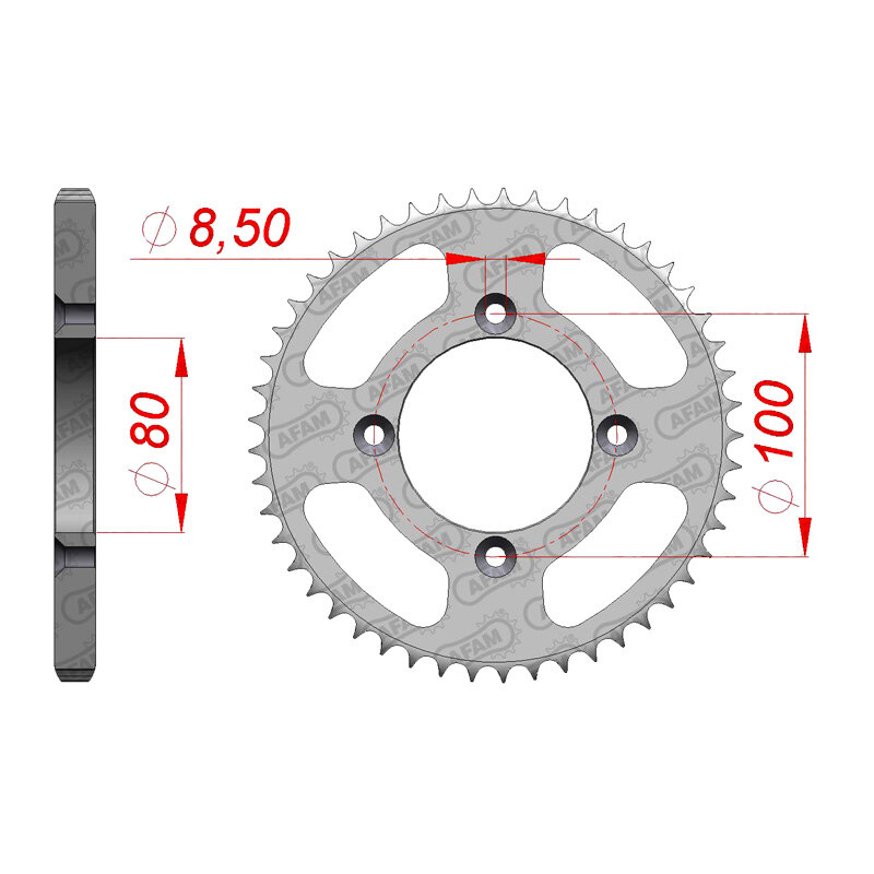 REAR SPROCKET HON CRF125F (14 15) 10110 49