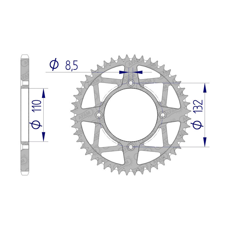 REAR SPROCKET KTM 350 FREERIDE (2015) 72306+48