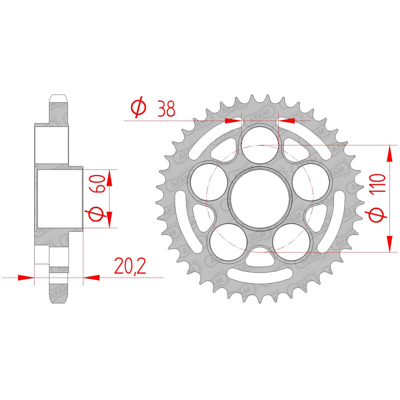 REAR SPR.DUCATI 796 10 11 39T