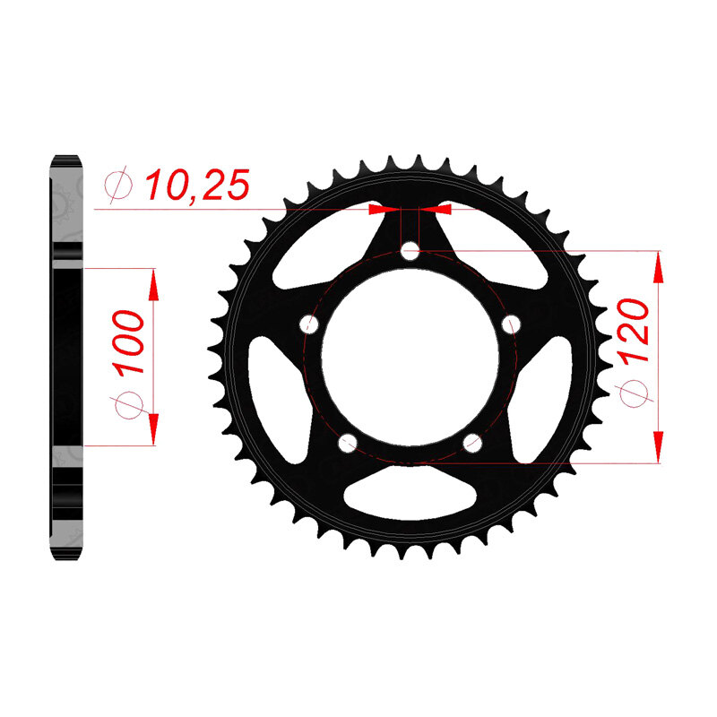 SPR.RR.APRILIA 750 SHIVER 44T(35802 44).