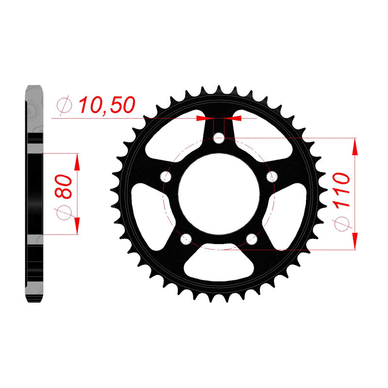 SPR.AR.41201 MR1 670 44T 10504T 44T 4350 44T C45.