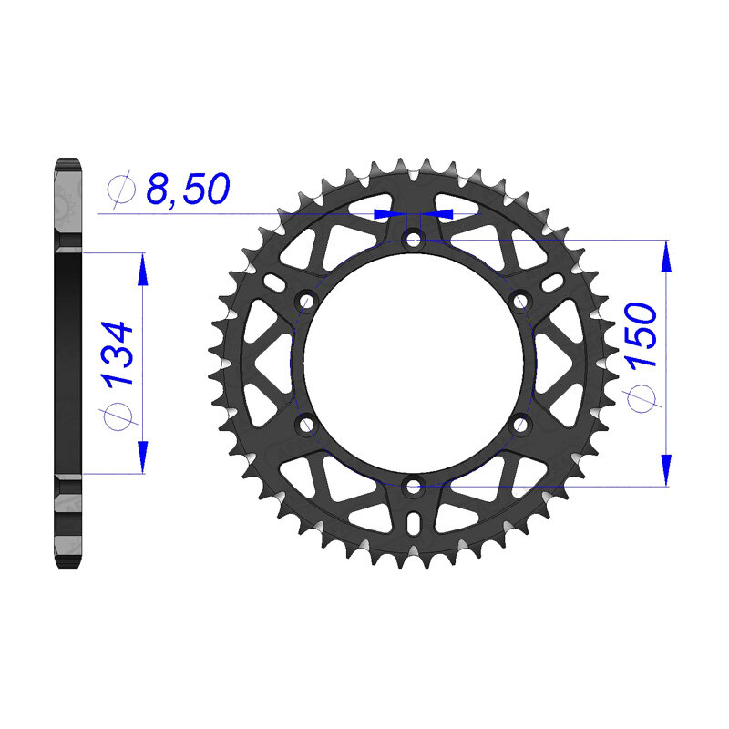 SPR.RR.KX125/250/500/RMZ250 04 49T (17206 49).