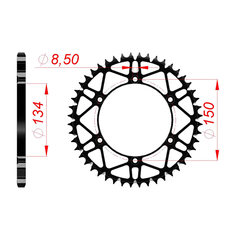 AFAM SPROCKET SLK KAWASAKI SUZUKI (04 06) 50T