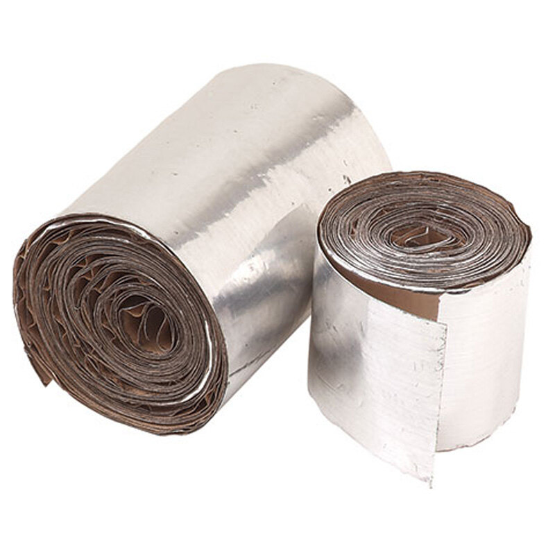 ALUMINIZED FIBERGLASS HEAT SHIELD W/ADHESIVE
