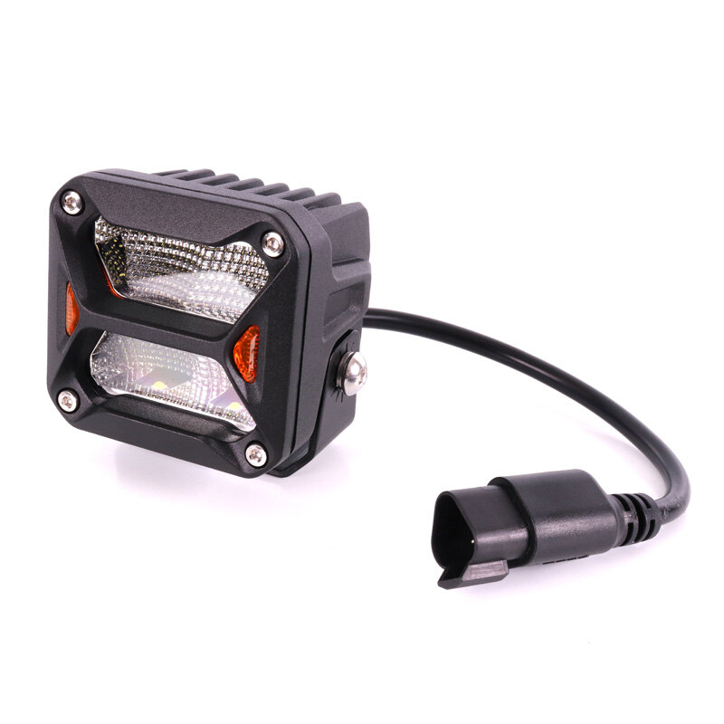CUBE DRIVING LED LIGHTS 3 2400LM/20W DT PLUG