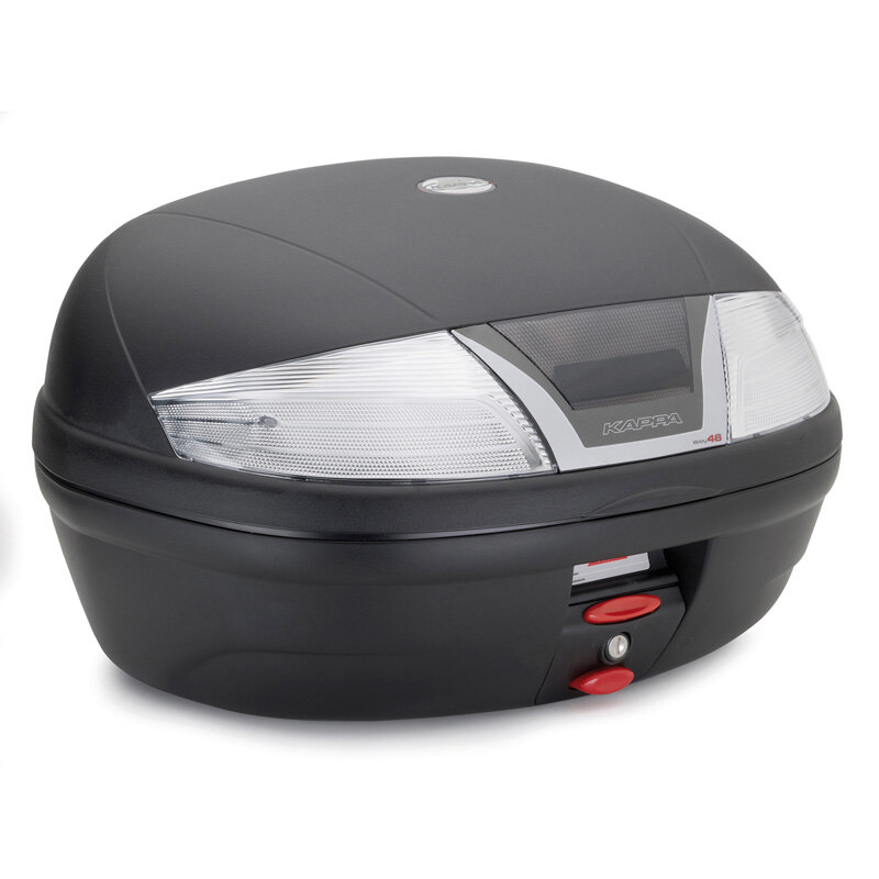 TOP CASE 46 LITRES K46NT MONOLOCK BLACK CLEAR LENS