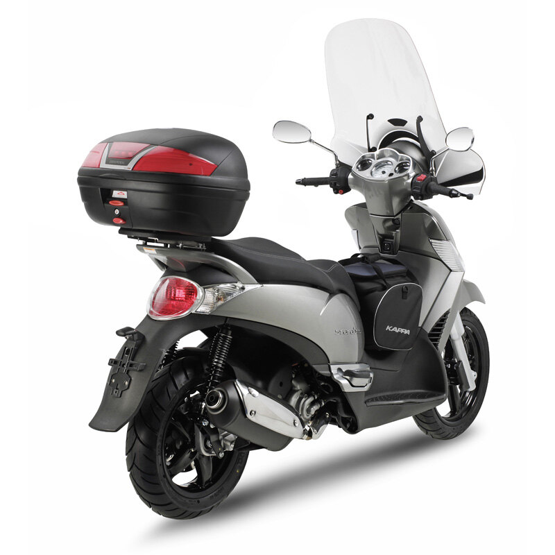 TOP CASE 46 LITRES K46NT MONOLOCK BLACK CLEAR LENS