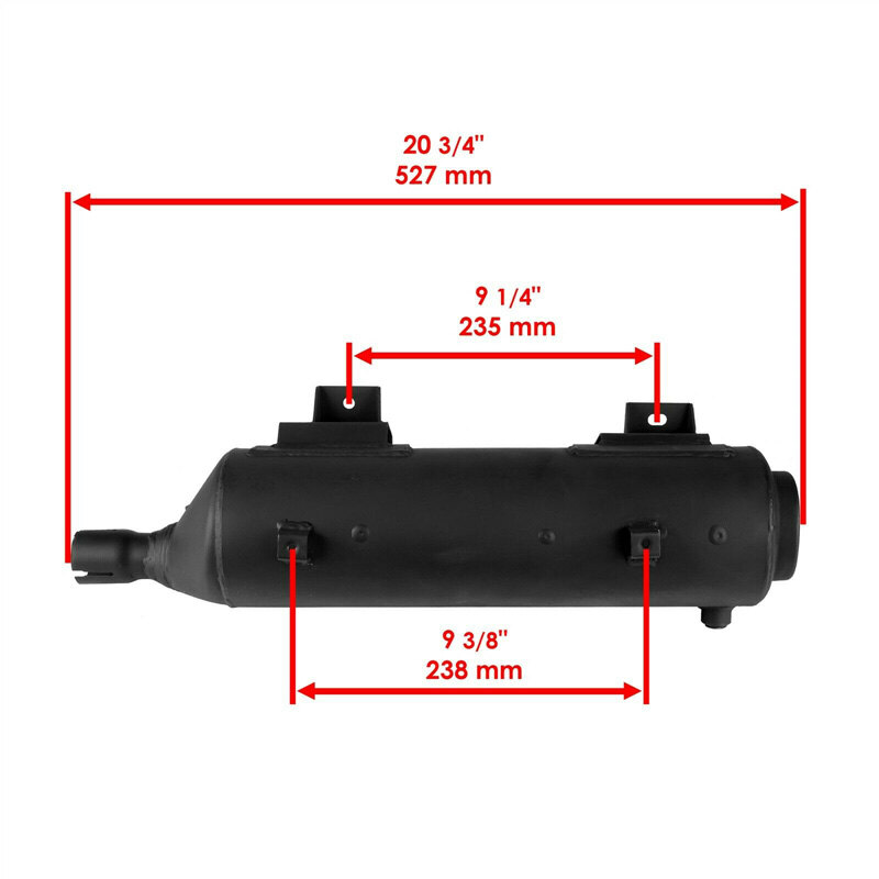 EXHAUST MUFFLER TRX350 FE/TM