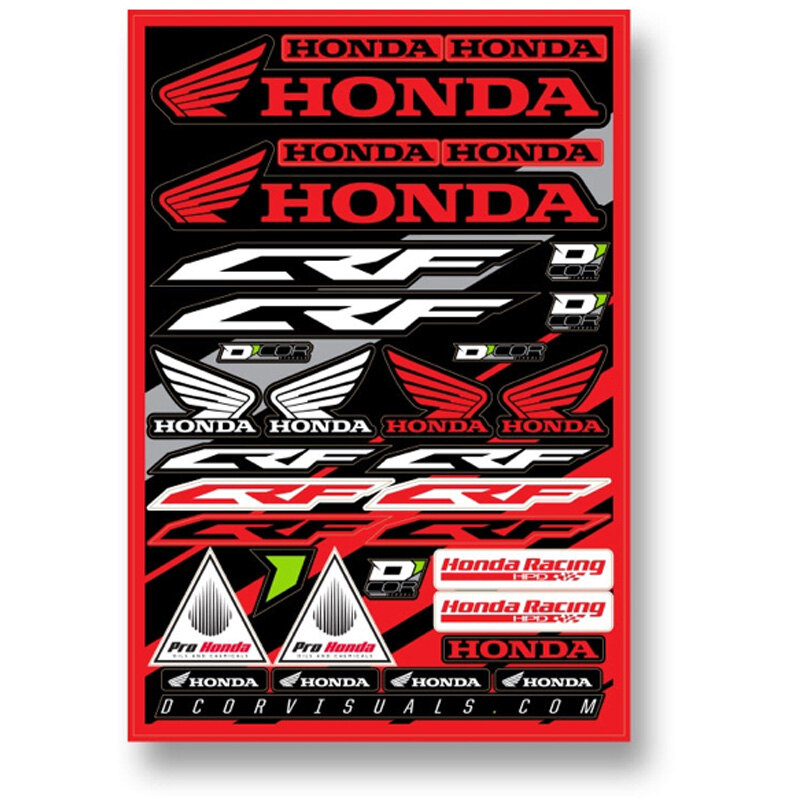 DECAL SHEET 12MM HONDA CRF 1
