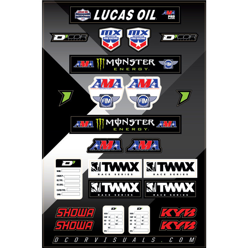 DECAL SHEET 12MIL SERIES LOGOS