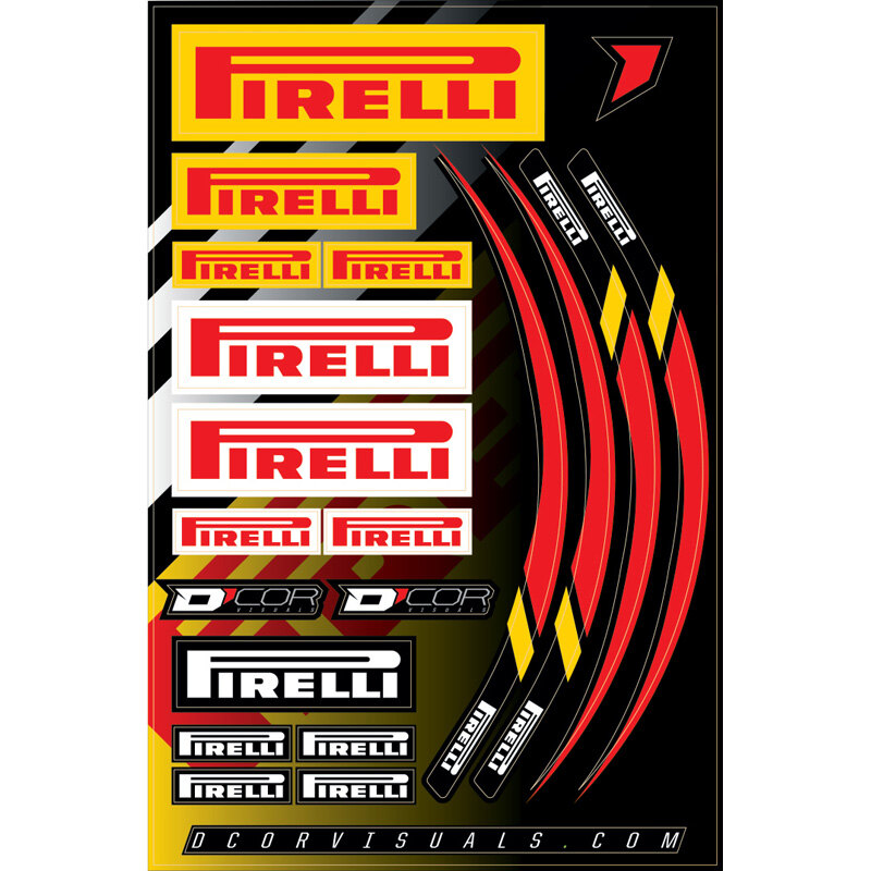 DECAL SHEET 12MIL PIRELLI