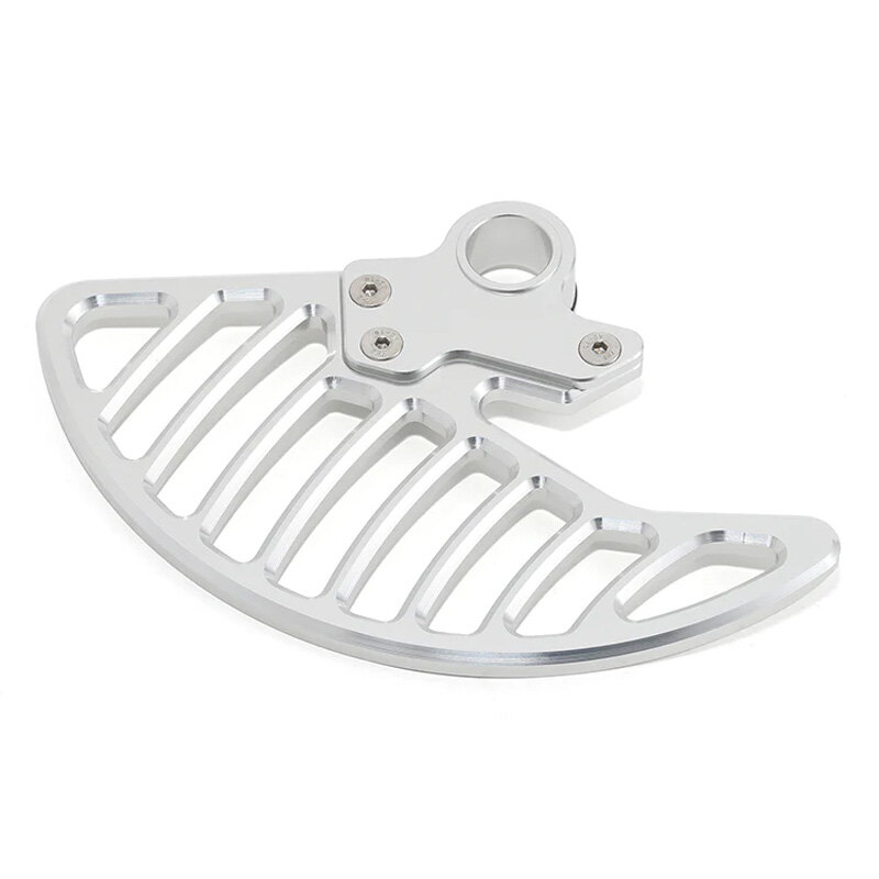 FRONT BRAKE DISC GUARD SUR RON LBX SILVER