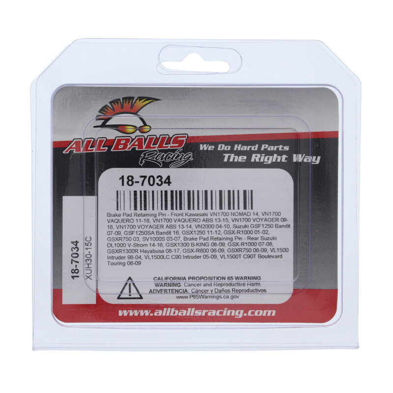 BRAKE PAD RETAINING PIN FR KAW/SUZ VN1700/SV1000