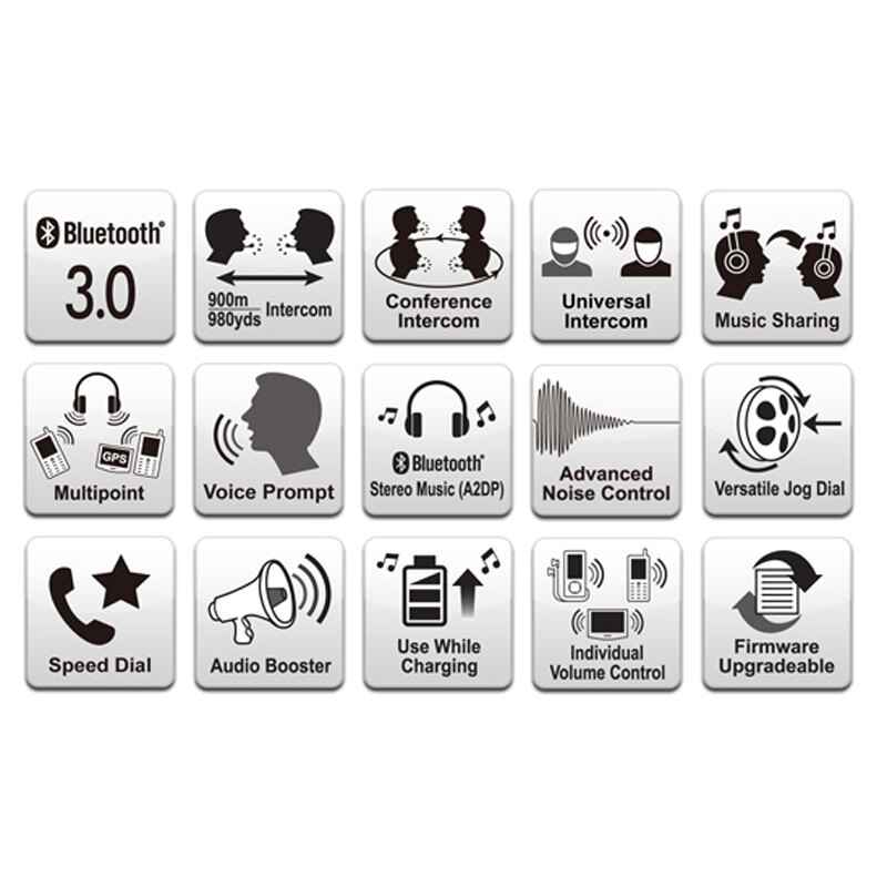 SPH10 HALF HELMET BLUETOOTH INTERCOM