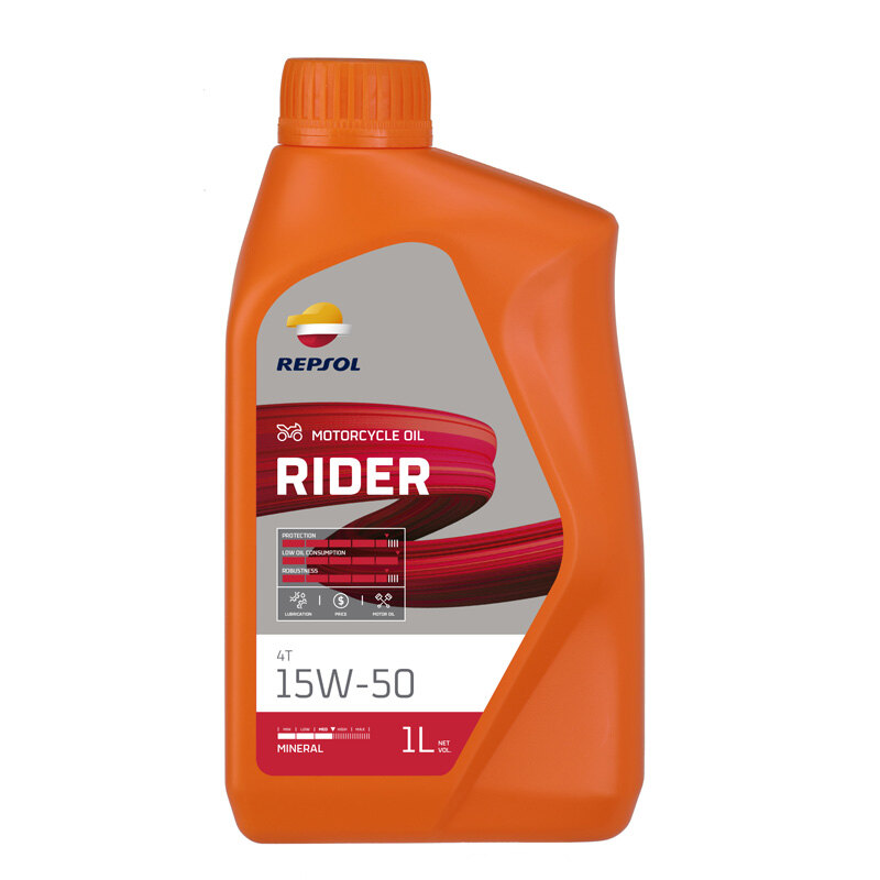 REPSOL RIDER 4T 15W50 1L (12/CASE)