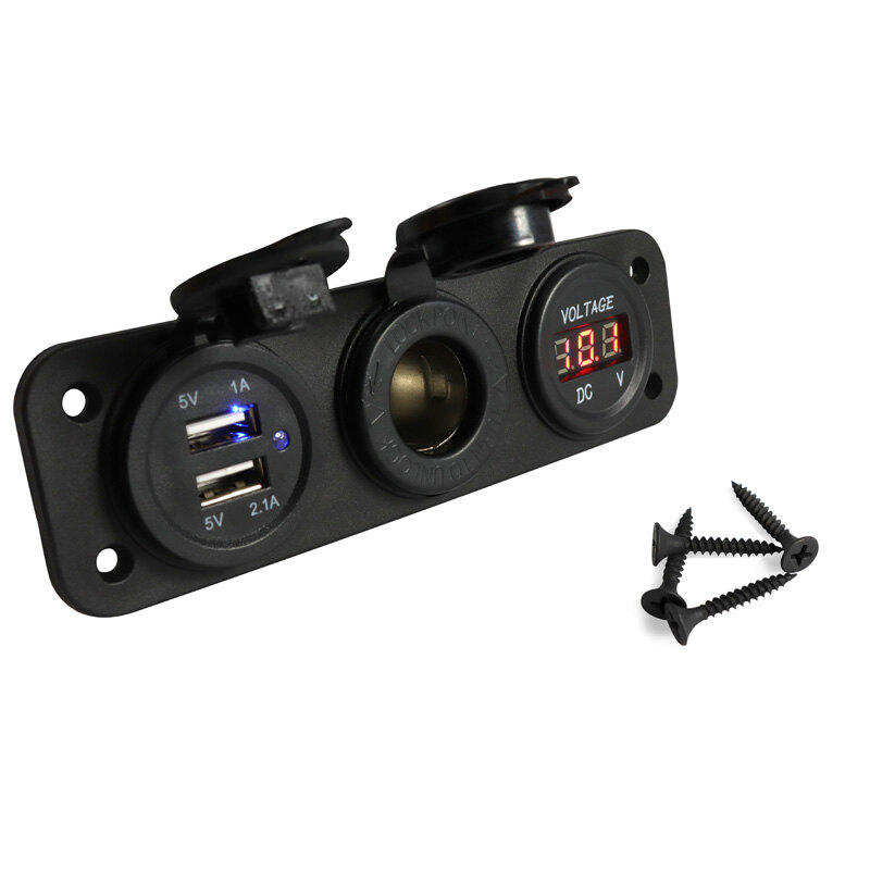 POWER SOCKETUSB VOLT. W/ MOUNT. PANEL