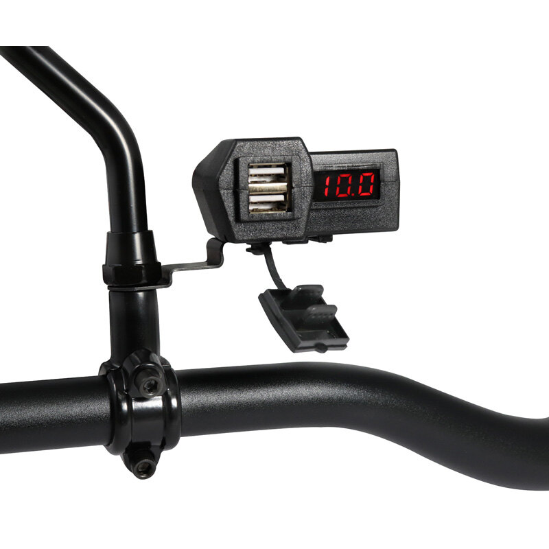 VOLT METER USB 2X3.1A HANDLEBAR OR MIRROR TYPE