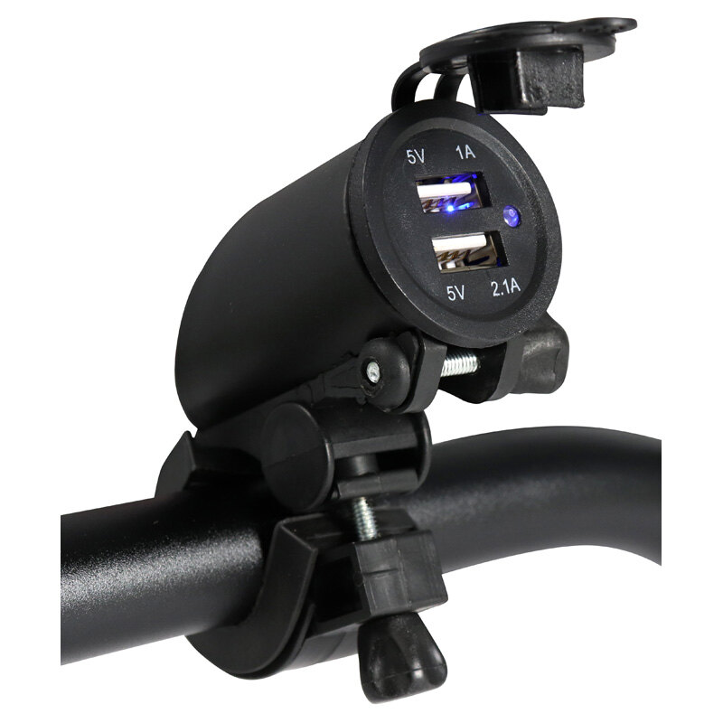 USB CHARGER 1A/2.1A FOR HANDLE BAR