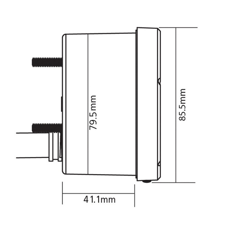 TNT 01 MULTIFUNCTION METER H D WHITE FACE/CHR CASE
