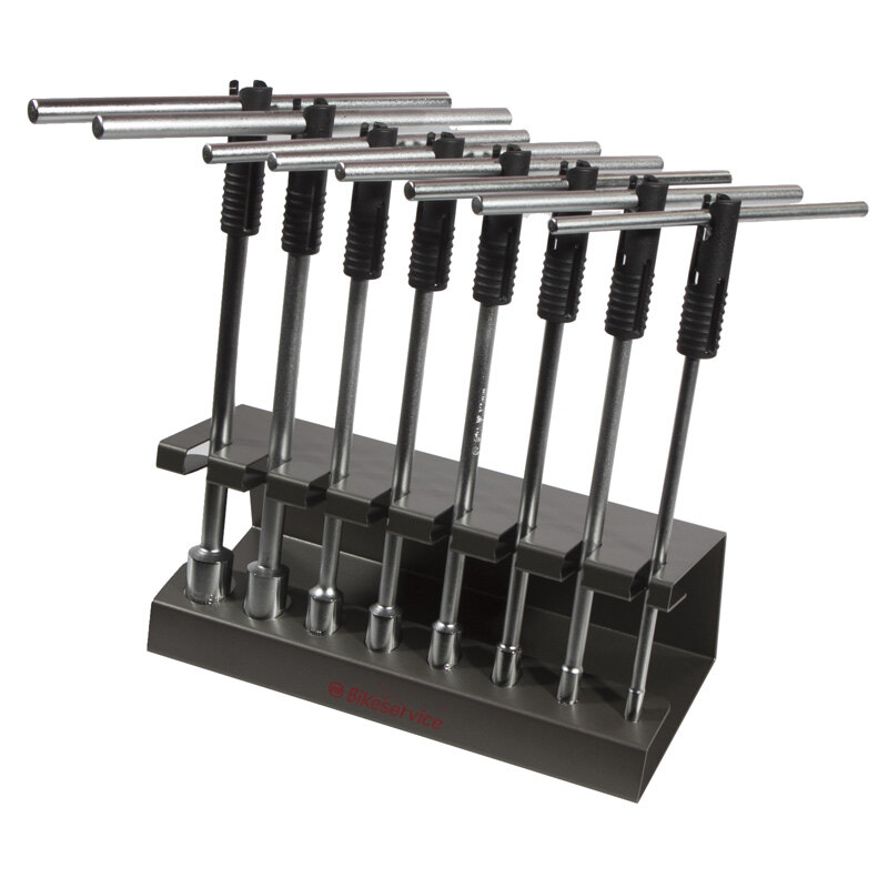 8PCS T HANDLE SOCKET SET W/SPEED RING HANGER