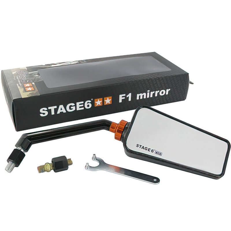 F1 MIRROR RIGHT CARBON 8MM