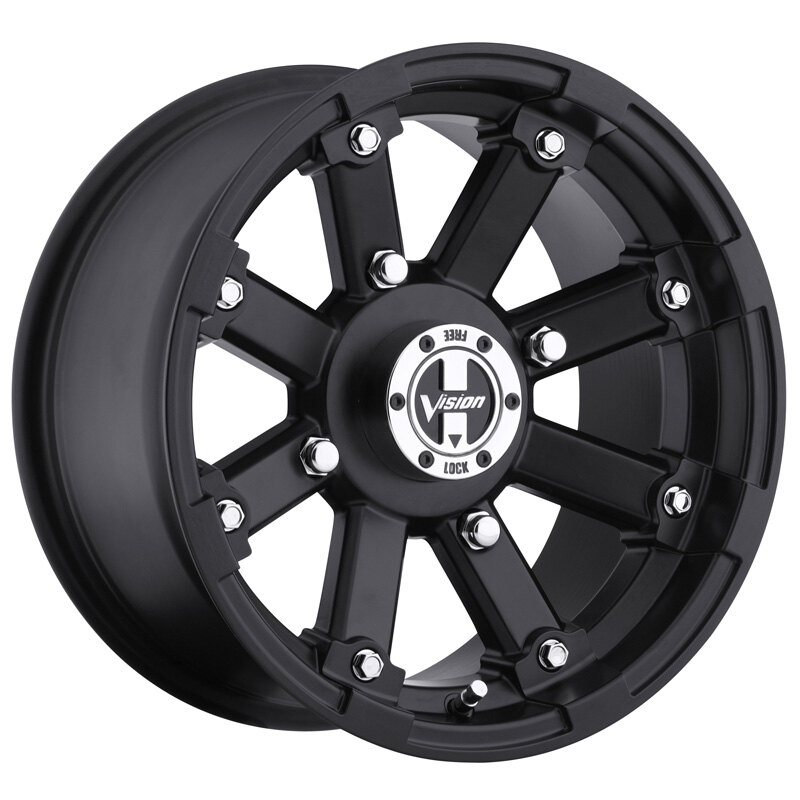 UTV WHEEL LOCK OUT 12X7 (4+3) 4/110 MATTE BLACK
