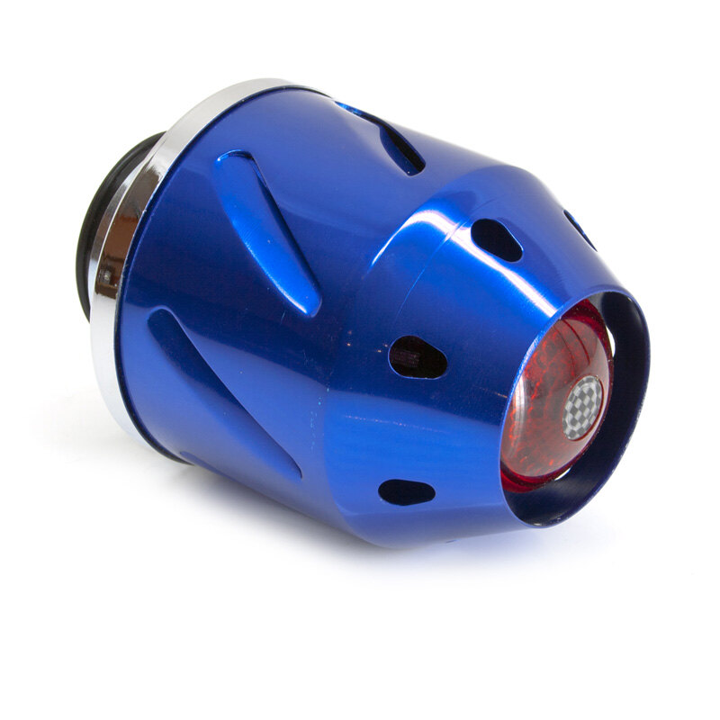 AIR FILTER TAPERED BLUE+LED 28/35MM.