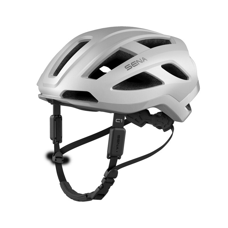C1 SMART CYCLING HELMET MATT WHITE L SIZE