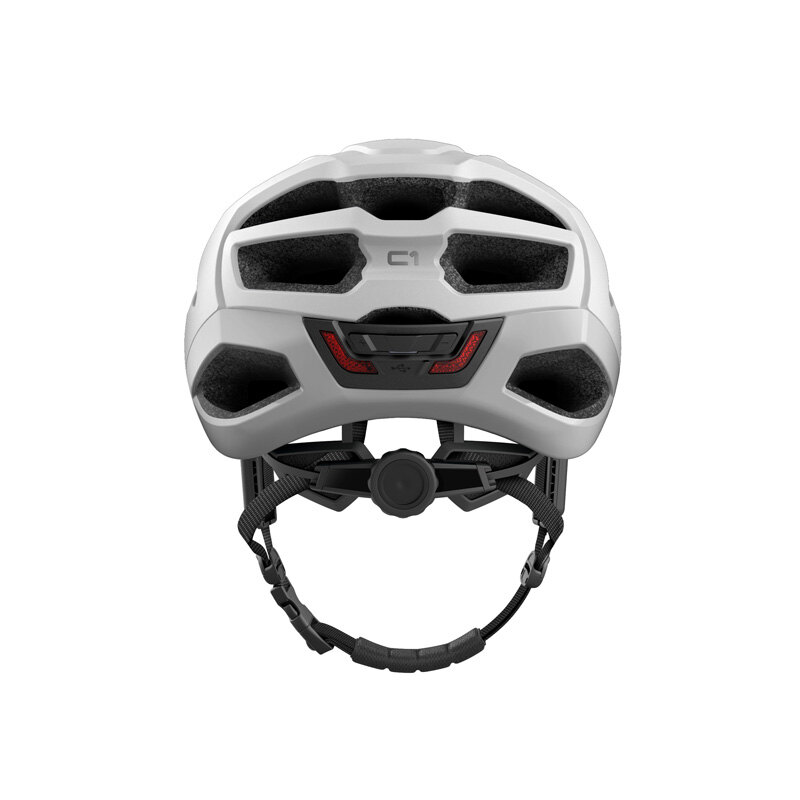 C1 SMART CYCLING HELMET MATT WHITE L SIZE