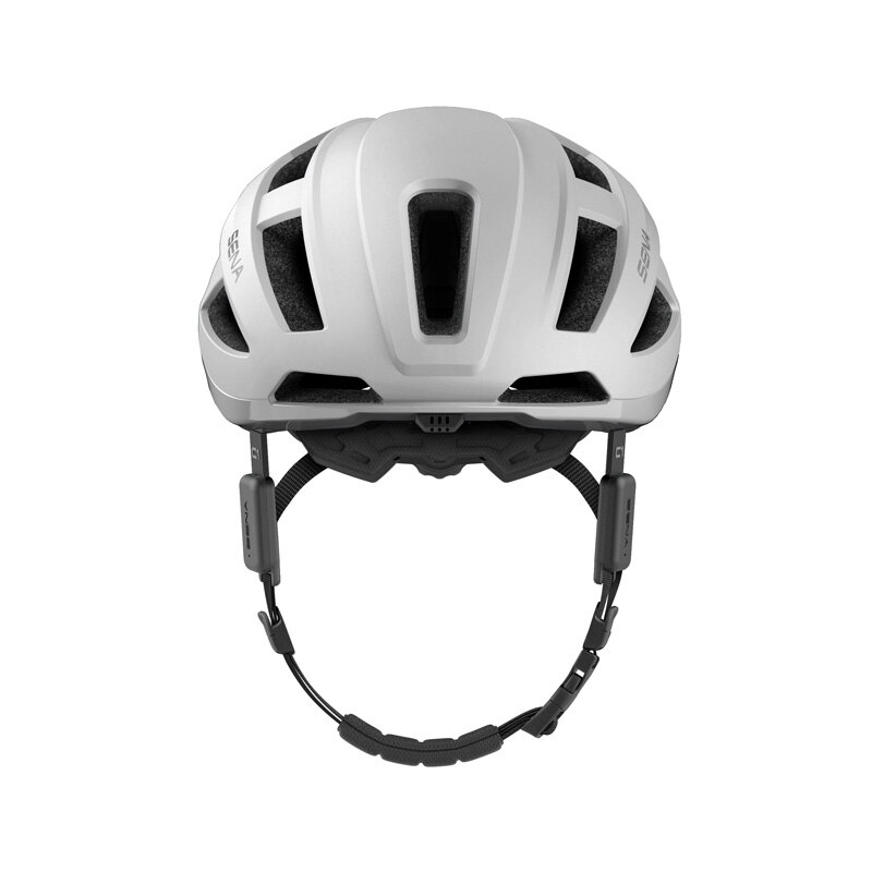 C1 SMART CYCLING HELMET MATT WHITE L SIZE