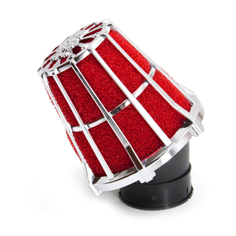 AIR FILTER 5E CHROME/RED 30DEG 38MM