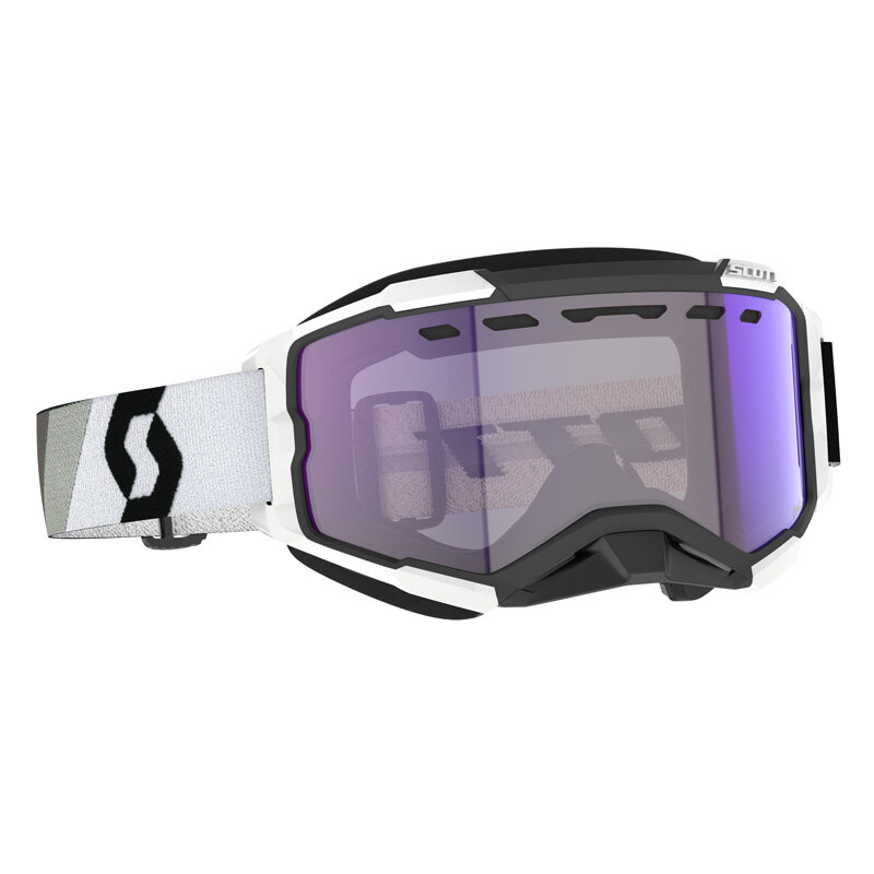GOGGLE FURY SNOW BLACK/WHITE LS BLUE CHROME