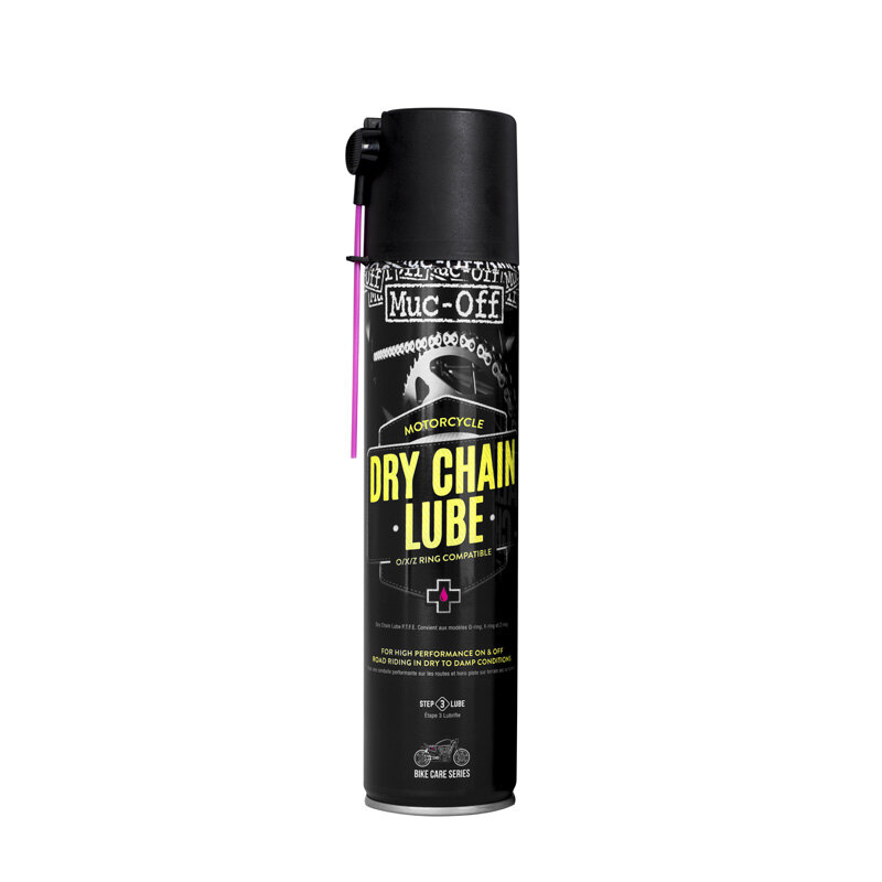 M O MOTORCYCLE DRY CHAIN LUBE 400ML (BOX 12)