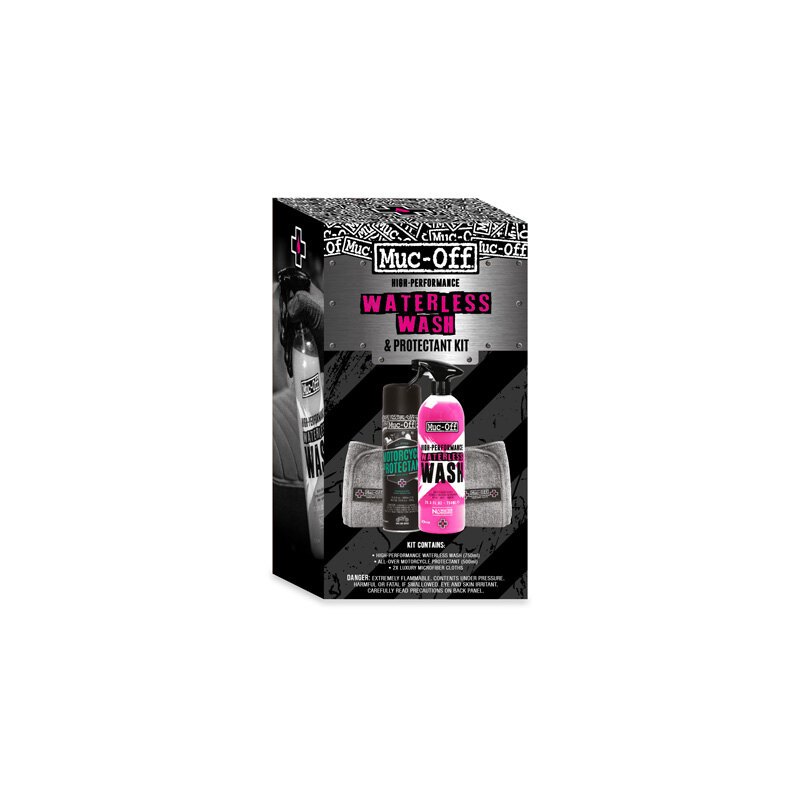 MUC OFF MOTORCYCLE WATERLESS WASH & PROTECTANT KIT