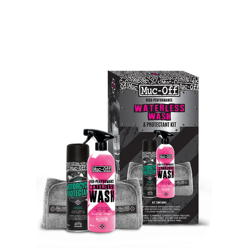MUC OFF MOTORCYCLE WATERLESS WASH & PROTECTANT KIT