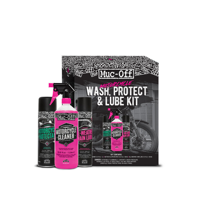 MUC OFF MOTORCYCLE WASH PROTECT & LUBE KIT